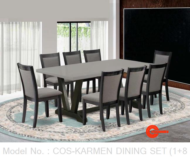 COS-KARMEN DINING SET (1+8)